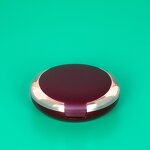 Compact Powder Case - Manufacturer Round Pink Custom Logo Double Layers Mirrored