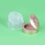 Loose Powder Box - Manufacturer 50g Gold Lip Butterfly Clear Acrylic Setting Powder