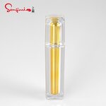 Cosmetic Set - Manufacturer 5g-50g Jar 15ml-100ml Square Matte Black Gold Plastic Set