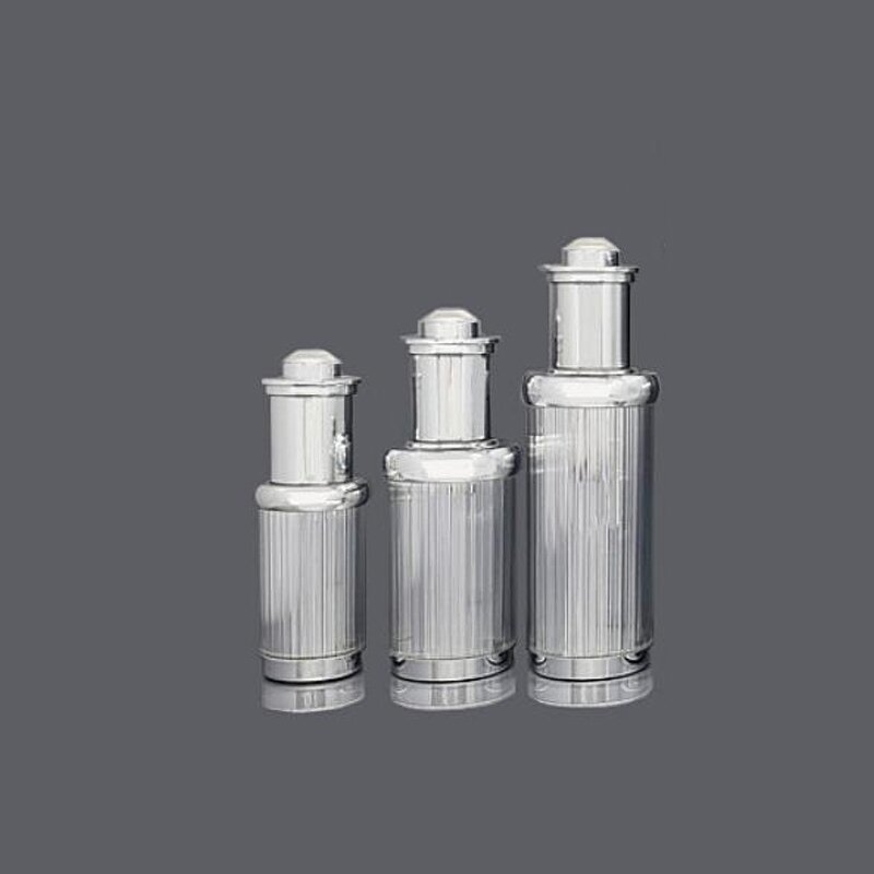 Serum Bottle - Manufacturer 15ml-50ml Silver Acrylic Cosmetic Face Essential Oil