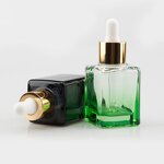 Serum Bottle - Manufacturer 15ml/30ml Black Square Glass Lash Serum Custom Packaging