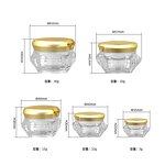 Cosmetic Jar - Manufacturer 5g-30g Clear Plastic Nail Cream Acrylic Diamond Pot With Lid