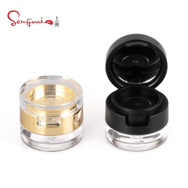 Blush Container - Manufacturer New Design Double Layer Lip Balm With Mirror