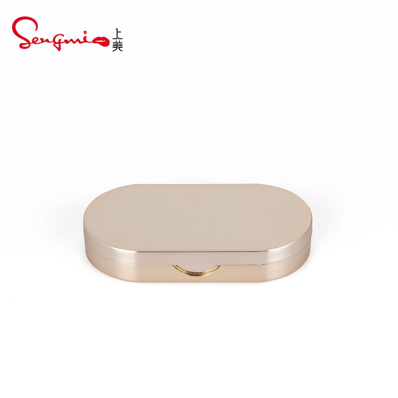 Eyeshadow Palette - Manufacturer Custom Gold 2 Color Empty Eyebrow Makeup Case