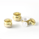 Cosmetic Jar - Manufacturer 10g-30g White Golden Round Acrylic Plastic Cream Packaging