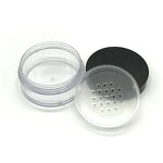 Loose Powder Jar - Manufacturer Clear Round Plastic Cosmetic Makeup With Sifter