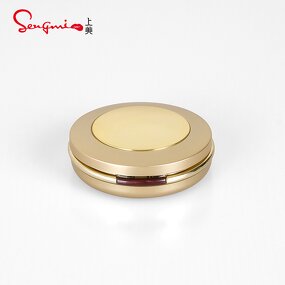 Compact Powder Case - Manufacturer Luxury Gold Empty Makeup Pressed Powder Box