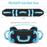 Gait Belt Manufacturer - Safety Patient Leg Loop Vinyl Therapy Strap