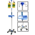 IV Pole Manufacturer - Portable Medical Stand Adjustable Stainless