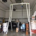Gantry Crane - Manufacturer Portable 4-Wheel Electric Hydraulic Lift Mini Remote Control