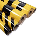 Reflective Tape - Manufacturer 3HAO Hazard Black Yellow PET 3Years Radium Sticker