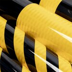 Reflective Tape - Manufacturer 3HAO Hazard Black Yellow PET 3Years Radium Sticker