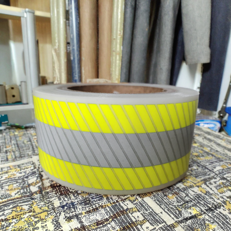 Reflective HTV - Manufacturer 3HAO Yellow Grey Segmentation Heat Transfer Vinyl