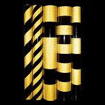Reflective Tape - Manufacturer 3HAO Hazard Black Yellow PET 3Years Radium Sticker