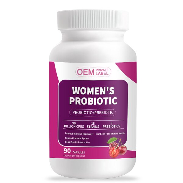 Probiotic Capsules - Manufacturer Prebiotic Gluten-Free Gut Digestive 24M Shelf Life