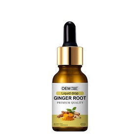 OEM Ginger Liquid for Extract Drop Organic Natural GMP Certified Non-GMO Gluten Free Immune Digestive Support Ginger Liquid