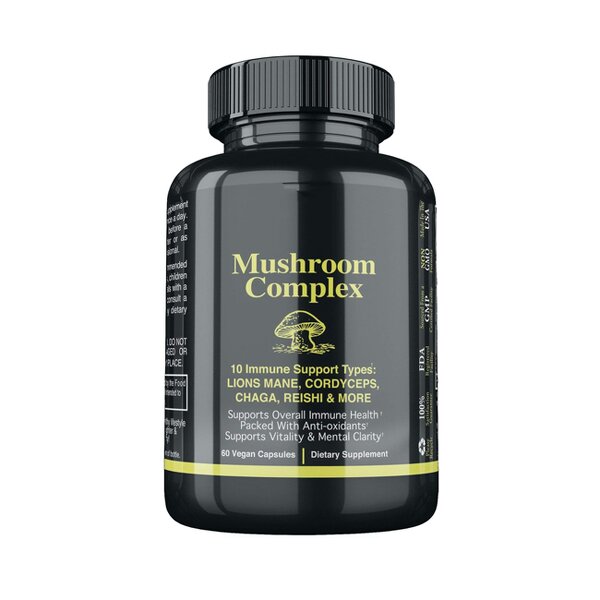 Mushroom Capsules - Manufacturer 5-in-1 Turkey Tail Chaga Lions Mane Reishi