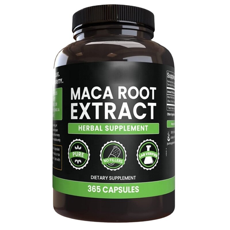 Maca Capsules - Manufacturer Bulk Black Root Pure Powder for Women