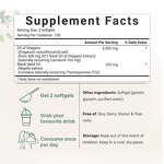 Oil of Oregano Manufacturer - 500mg Softgels with Black Seed Oil Immune Support