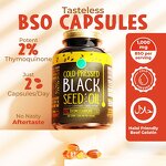 Black Seed Oil Capsules Manufacturer - 500mg Softgel 60 Count for Immunity