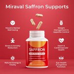 Saffron Extract Manufacturer - 60-Capsule Natural for Adult Stress Relief
