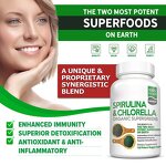Spirulina Capsules Manufacturer - 120-grain with Chlorella Chlorophyll Vegetarian