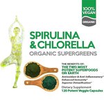 Spirulina Capsules Manufacturer - 120-grain with Chlorella Chlorophyll Vegetarian