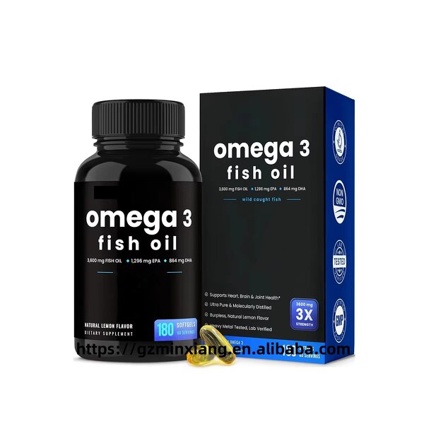 Fish Oil Softgels - Manufacturer OEM Deep Sea Omega 3 Immunity Enhancement