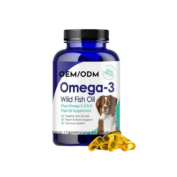 Dog Fish Oil Capsules - Manufacturer Omega-3 Immune Skin Coat Pet Health Care
