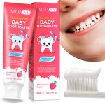 Baby Toothpaste - Manufacturer 60g Fluoride-Free Herbal Strawberry Enamel Care