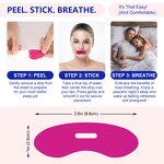 Mouth Tape - Manufacturer 50Pcs Lip Shape Hypoallergenic Anti Snoring