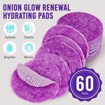 Onion Toner Pads - Manufacturer 60Pcs Alcohol-Free Glow Brighten Hydrating Facial