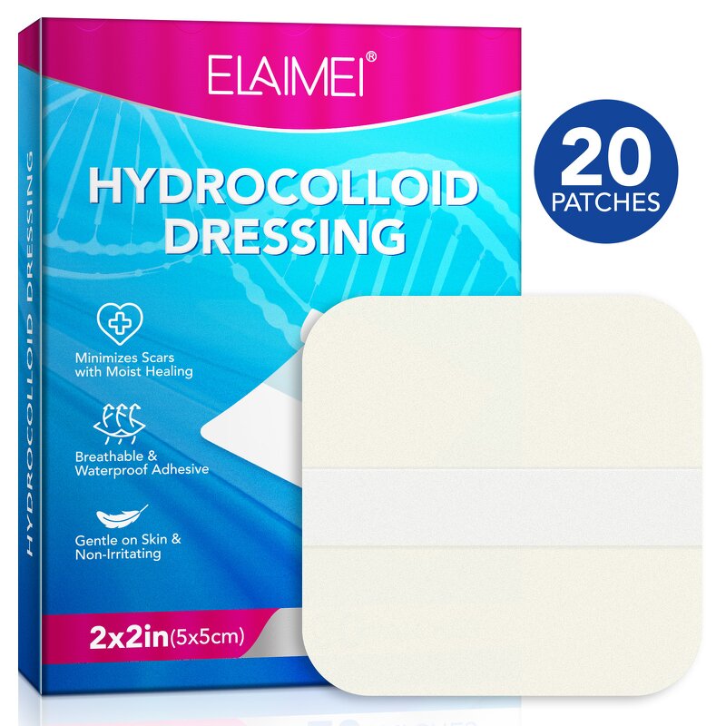Wound Healing Patch - Manufacturer 20Pcs 2in*2in Waterproof Hydrocolloid