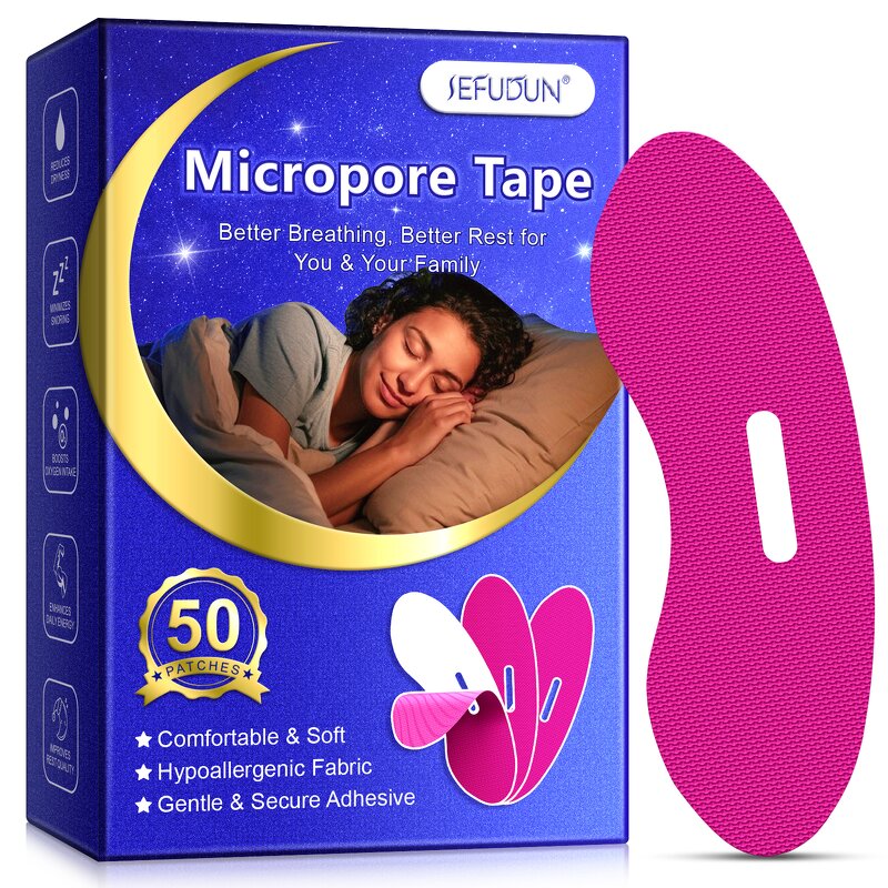 Mouth Tape - Manufacturer 50Pcs Lip Shape Hypoallergenic Anti Snoring