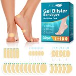 Blister Bandages - Manufacturer 30Count Ultra-Thin Hydrocolloid Feet Heels