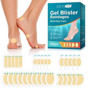 Blister Bandages - Manufacturer 30Count Ultra-Thin Hydrocolloid Feet Heels