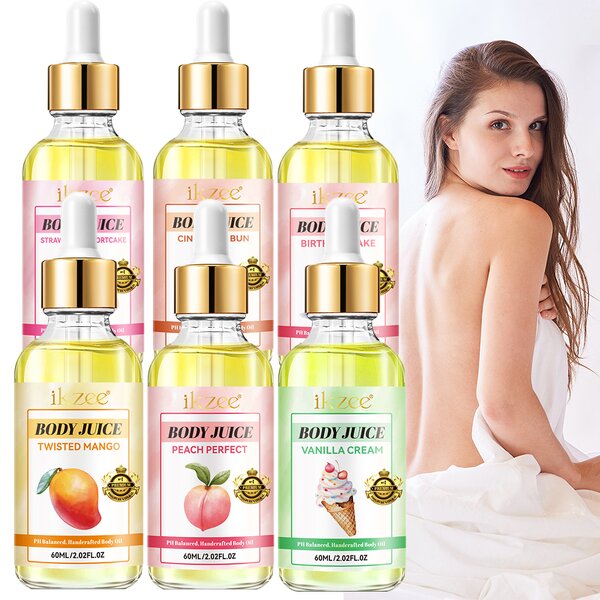 Body Juice Oil - Manufacturer 6 Scent Private Label Anti-Aging PH Balance Women
