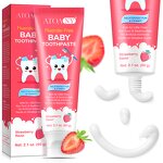 Baby Toothpaste - Manufacturer 60g Fluoride-Free Herbal Strawberry Enamel Care