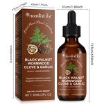 Black Walnut Drops - Manufacturer 60ml Non-GMO Garlic Digestive Immune Support