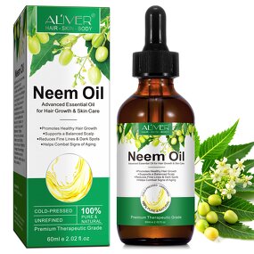 Neem Oil - Manufacturer 60ml Private Label Cold Pressed Hair Growth Skin