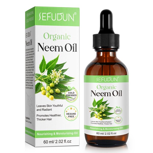 Neem Oil - Manufacturer 60ml Cold Pressed Organic Scalp Hair Growth Skin