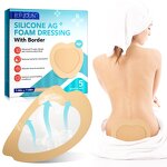 Silicone Foam Dressing - Manufacturer 7.08in*7.08in Waterproof Ag Wound Care