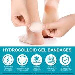 Blister Bandages - Manufacturer 30Count Ultra-Thin Hydrocolloid Feet Heels