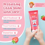 Baby Toothpaste - Manufacturer 60g Fluoride-Free Herbal Strawberry Enamel Care