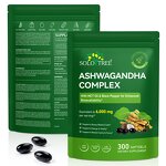 Ashwagandha Capsules - Manufacturer 300Softgels Organic MCT Oil Black Pepper