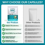 NAC Capsules - Manufacturer 600mg 300Softgels N-acetyl Cysteine NAD Antioxidant