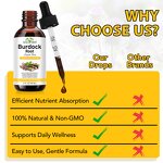 Burdock Root Drops - Manufacturer Private Label 60ml Non-GMO Digestive Wellness