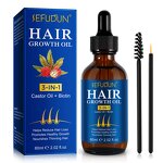 Hair Growth Oil - Manufacturer 60ml Private Label Castor Oil Biotin Anti Loss
