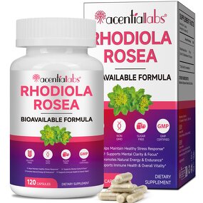 Rhodiola Rosea Capsules - Manufacturer Gluten-Free Non-GMO Organic Immune Vitality