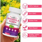 Rhodiola Rosea Capsules - Manufacturer Gluten-Free Non-GMO Organic Immune Vitality